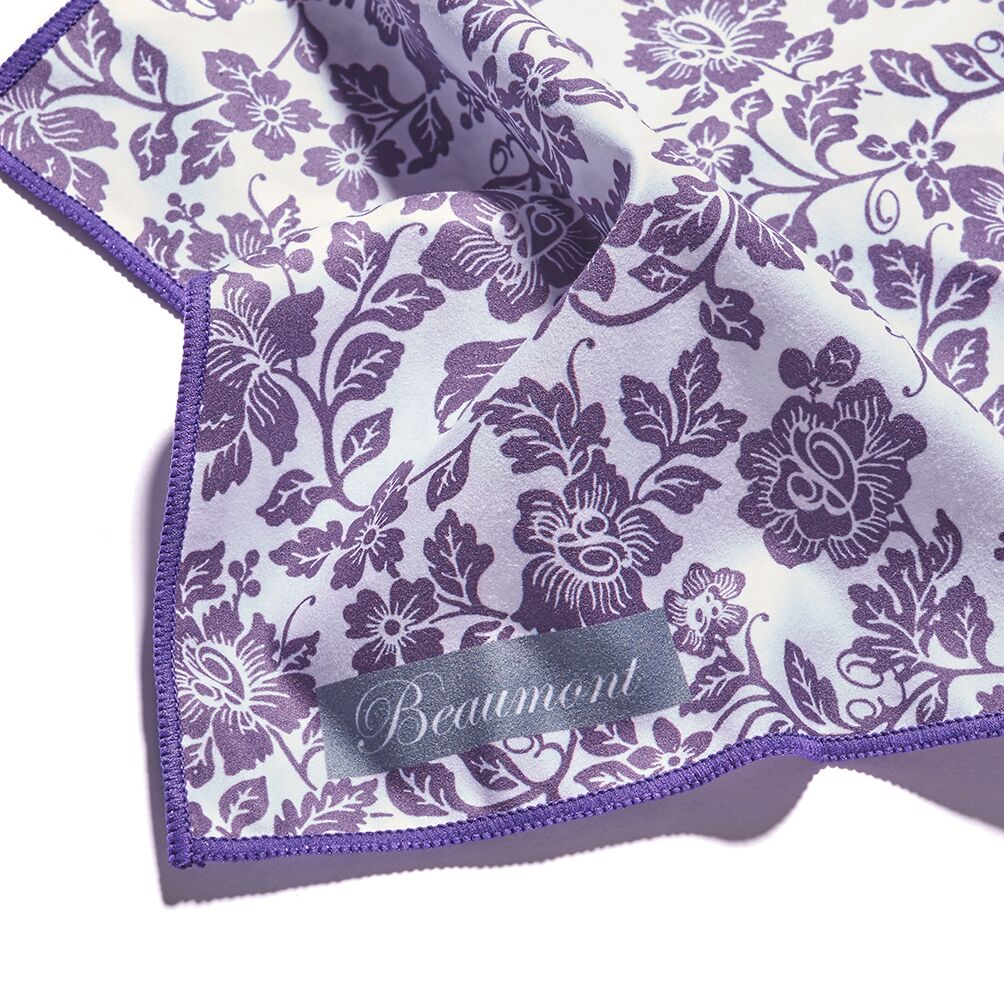 Buy Beaumont Microfibre Flute Cleaning Cloth Damson Lace Online at