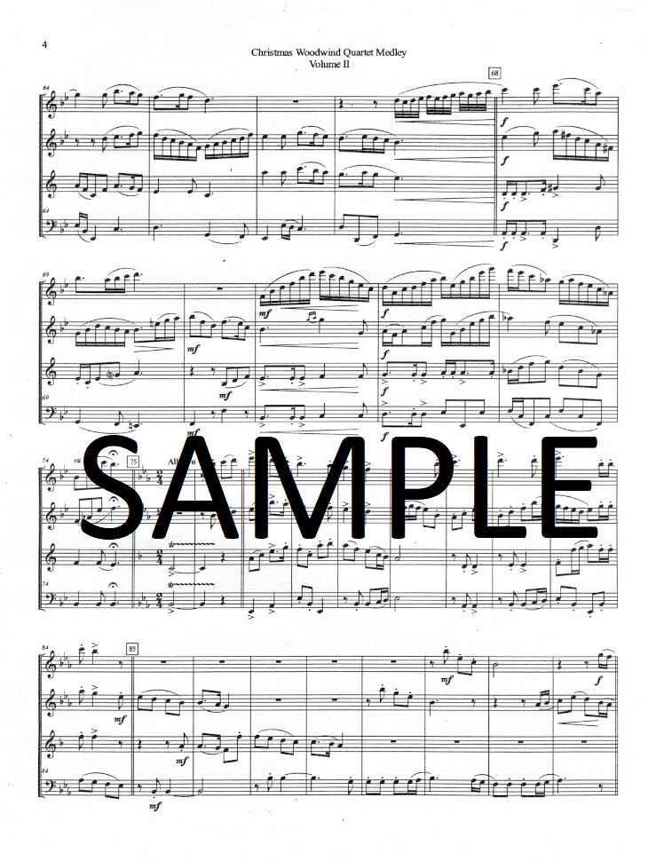 Buy Christmas Woodwind Quartet Medley (v.2) Online at 16.95 Flute World