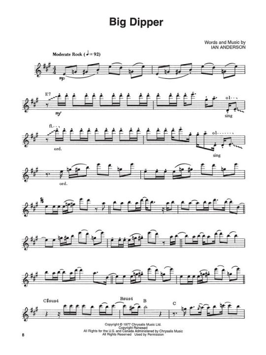 Buy Jethro Tull Flute Solos Online at 16.99 Flute World