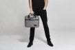 beaumont pinstripe music bag man