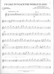 I'D LIKE TO TEACH THE WORLD TO SING - Music Sheet