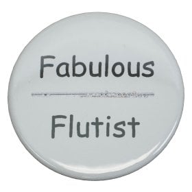 Fabulous  Flutist Button