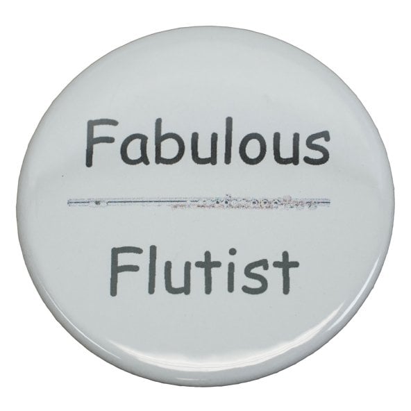 Fabulous  Flutist Button
