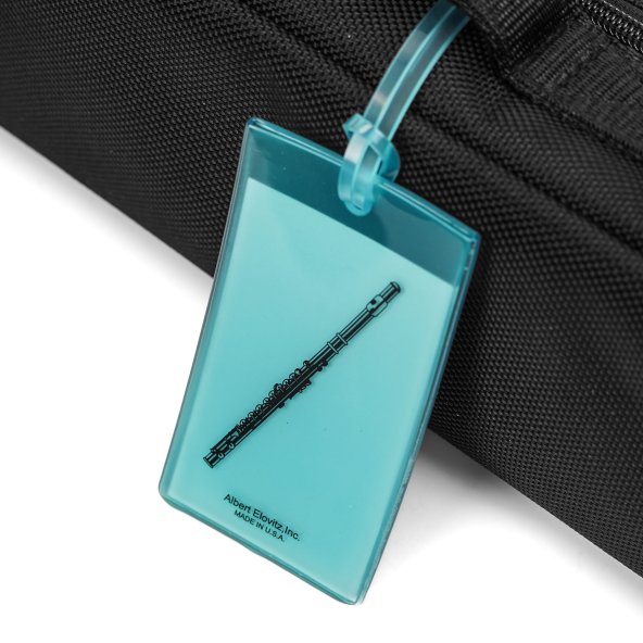 Flute Case ID Tag - Neon Rubber