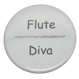 Flute Diva Button