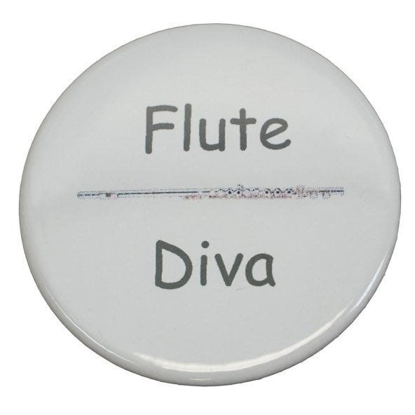 Flute Diva Button