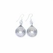 silver flute open hole keys as earrings