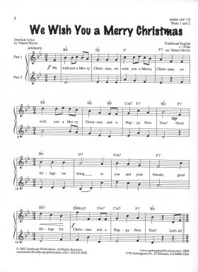 christmas holiday flute duet sheet music sample