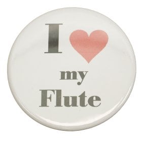 "I Love My Flute" Button