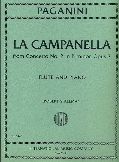 Buy La Campanella in b Op7 Online at $14.25 - Flute World