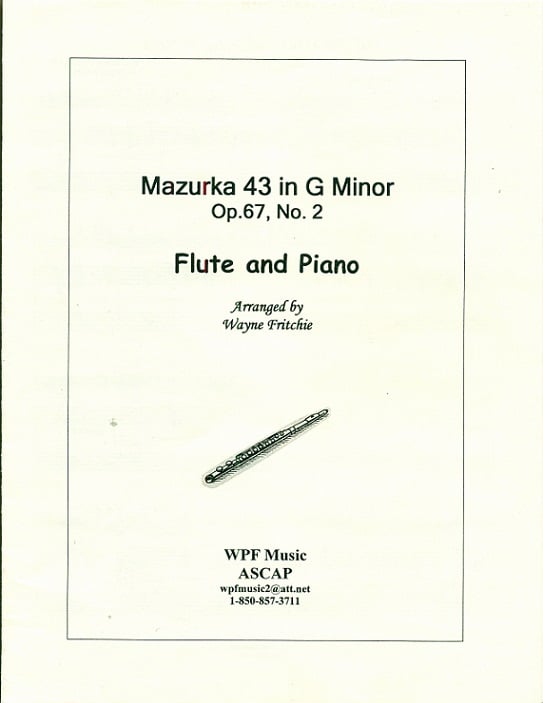 Mazurka 43 in g Op67 #2