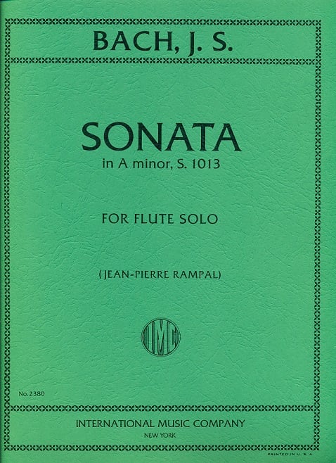 Partita in a (BWV1013) (ed.Rampal)