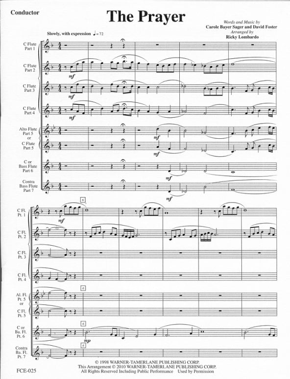 Buy Prayer (The) Online at $28.5 - Flute World