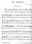Six Sonatas (v.1) (score form)