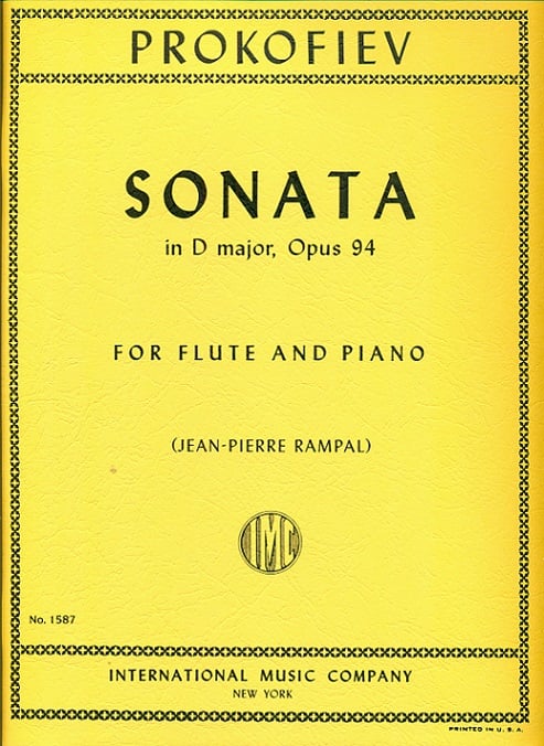 Buy Sonata in D Op94 Online at $18.5 - Flute World