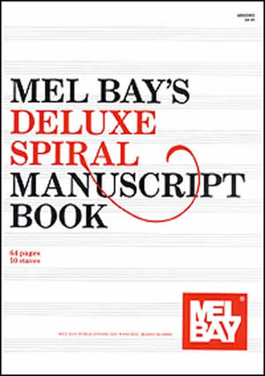 Spiral Deluxe Manuscript Pad - 10 staves, Mel Bay