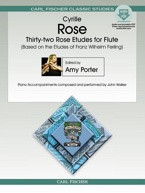 Thirty-two Rose Etudes for Flute(ed.Porter)(fl,audio access)