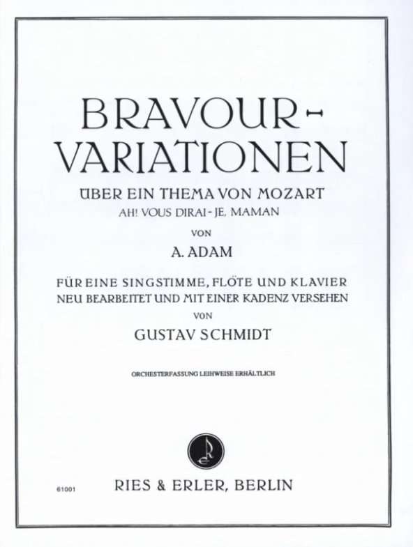 Variations on Ah! Vous dirai-je Maman (K265/300e) (Bravour Variations)