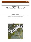 Variations on Last Rose of Summer