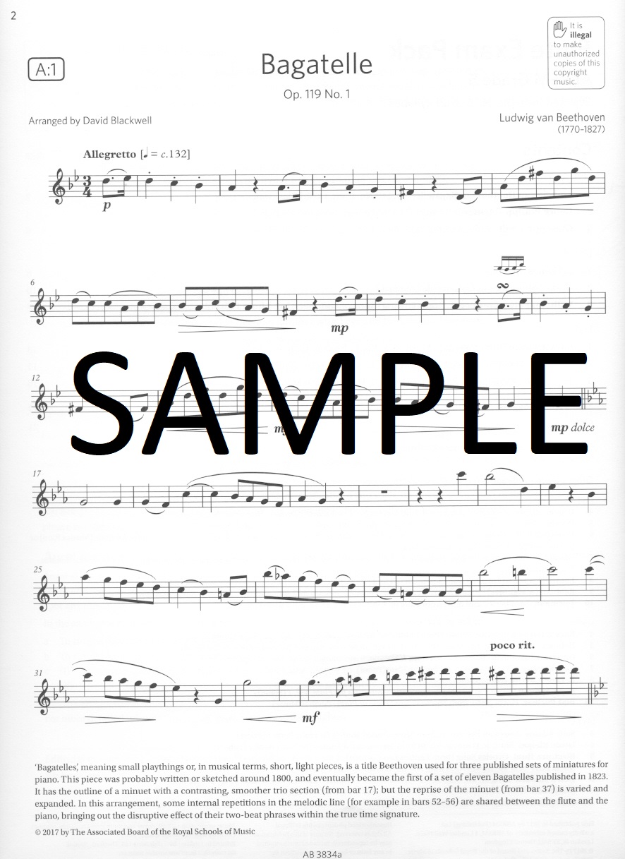 Buy Flute Exam Pack 20182021 ABRSM Grade 5 Online at 26.77 Flute World