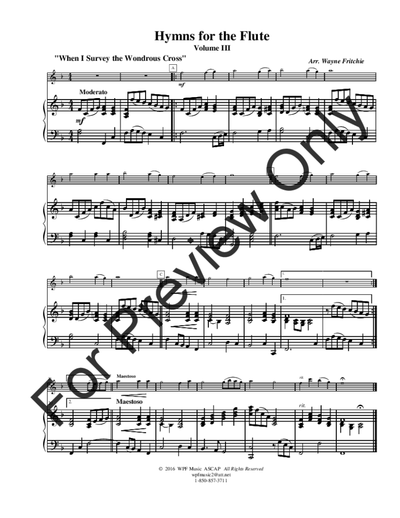 Buy Hymns for the Flute (v.3) Online at 7.65 Flute World
