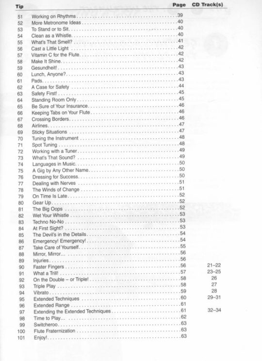 Buy 101 Flute Tips Stuff All the Pros Know and Use (with CD) Online at 14.99 Flute World