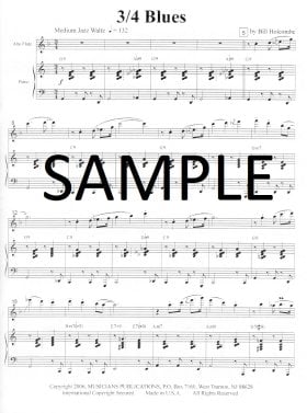 3/4 Blues Music Sheet - Flute World