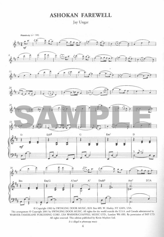 Buy Ashokan Farewell Online at 11.96 Flute World