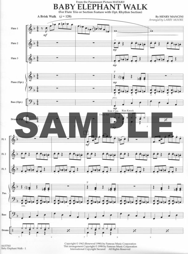 Buy Baby Elephant Walk Pops For Ensembles Online At 22 5 Flute World