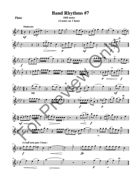 Buy Band Rhythms for Flute Online at 15.95 Flute World