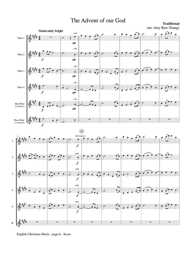 Buy English Christmas Music Online at 19 Flute World