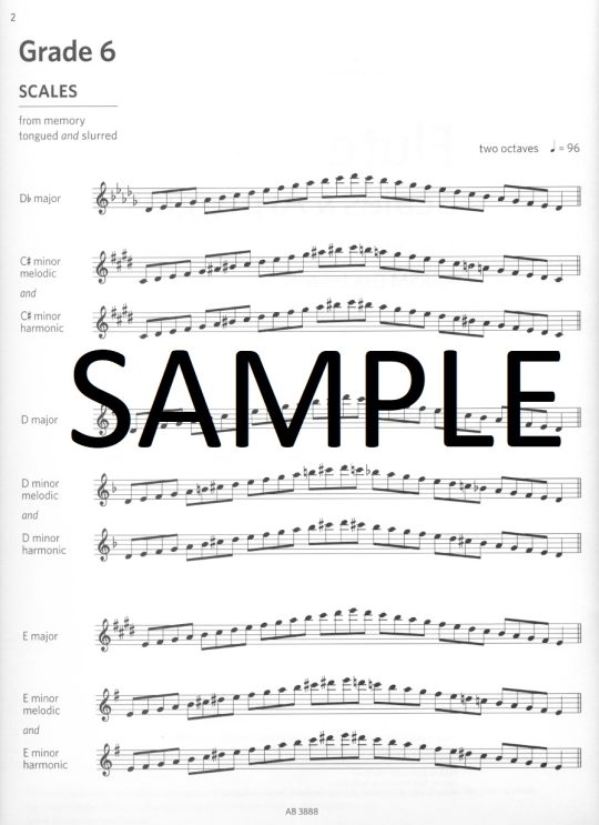 Buy Flute Scales and Arpeggios from 2018 ABRSM Grades 68 Online at 9.