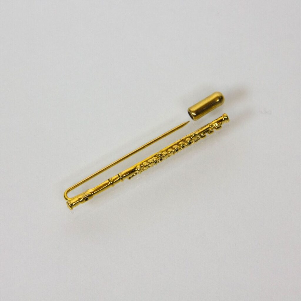Buy Flute Stick Pin Gold Plated Online at 12.95 Flute World