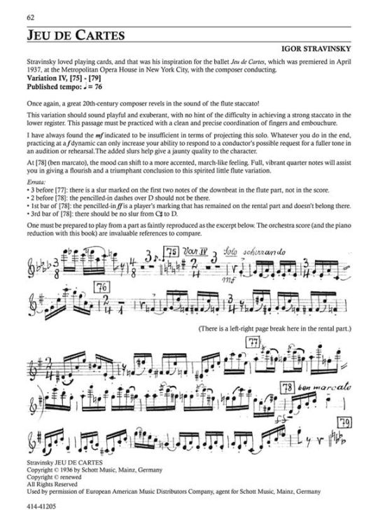 Buy Orchestral Excerpts for Flute with Piano v.2 Online