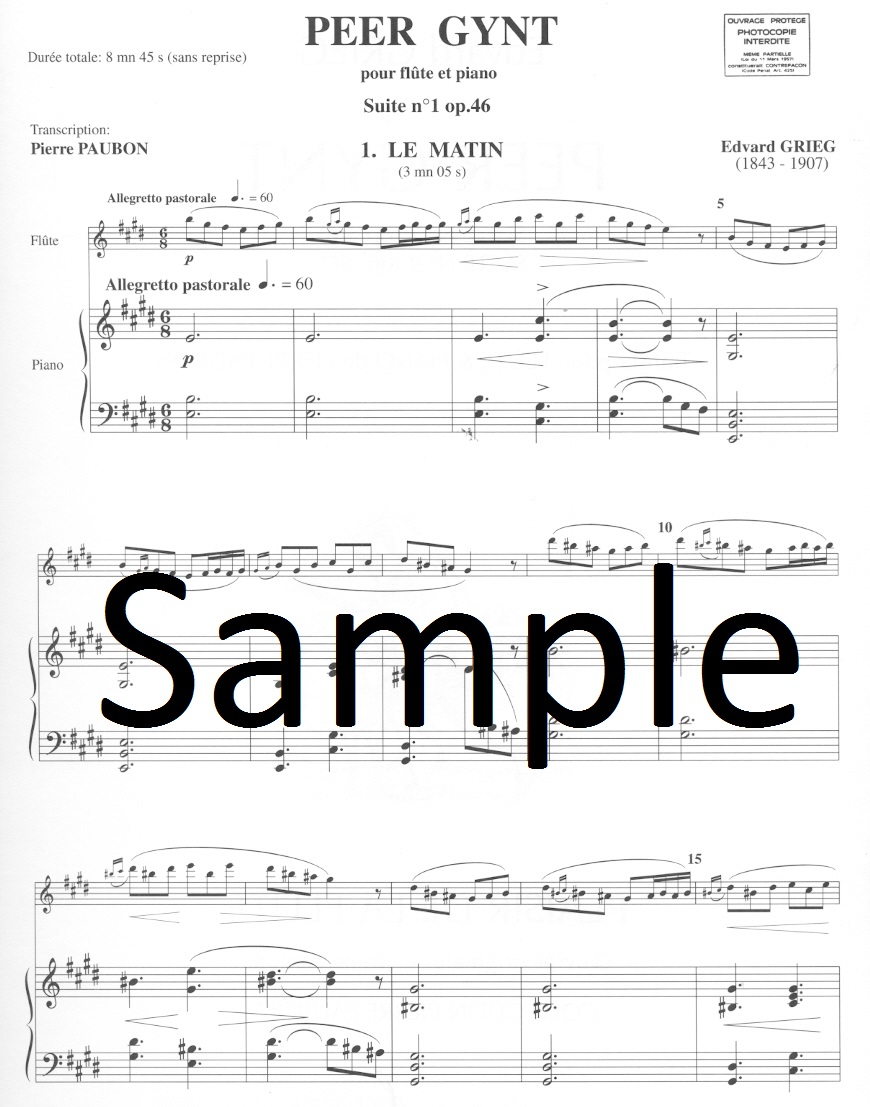 Buy Peer Gynt Suite 1 2 ed Paubon Online At 26 06 Flute World