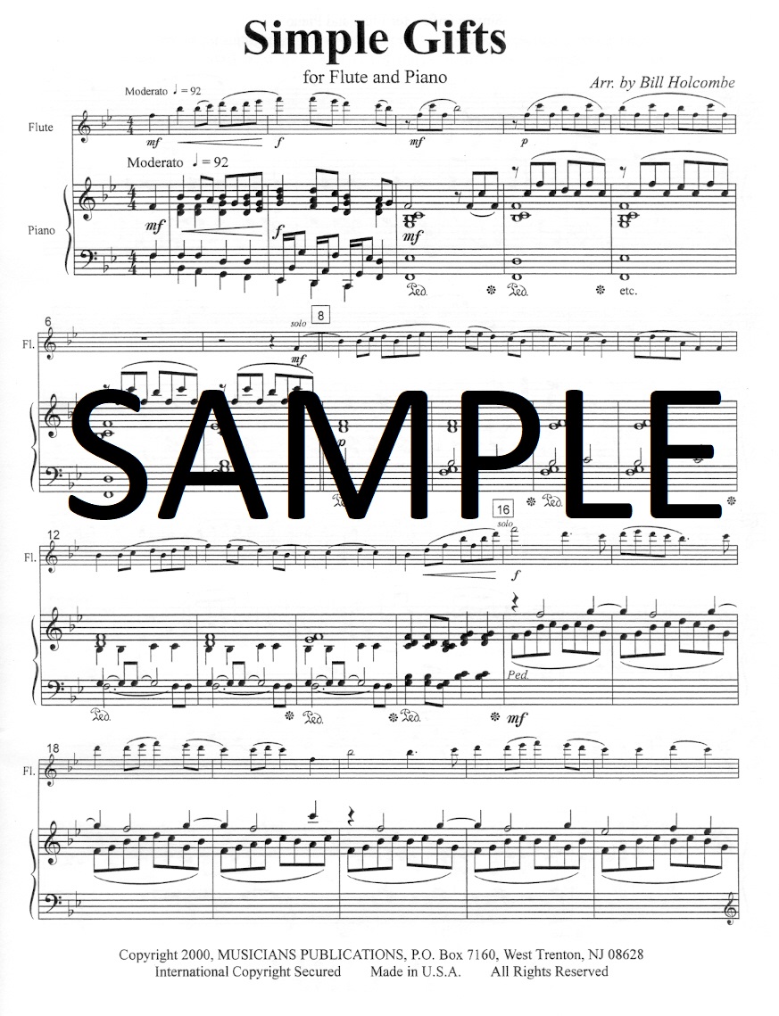 Buy Simple Gifts Online at 5.95 Flute World