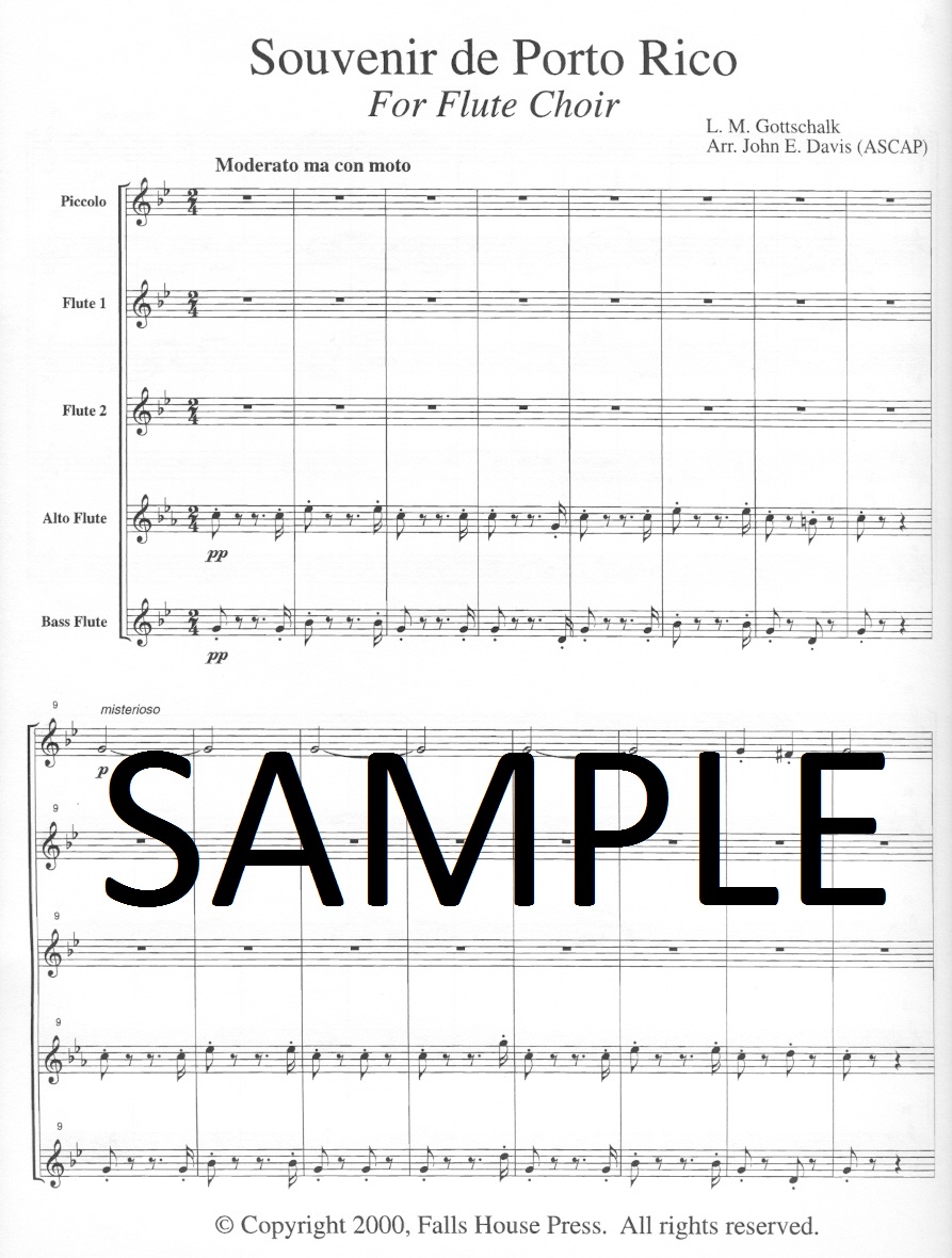 Buy Souvenir de Porto Rico Online at 19.99 Flute World