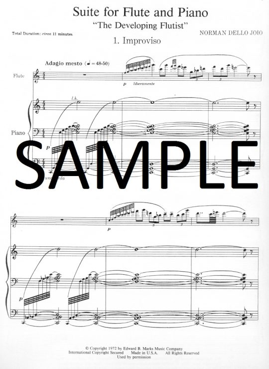 Buy Suite for flute & piano Online at 12.99 Flute World