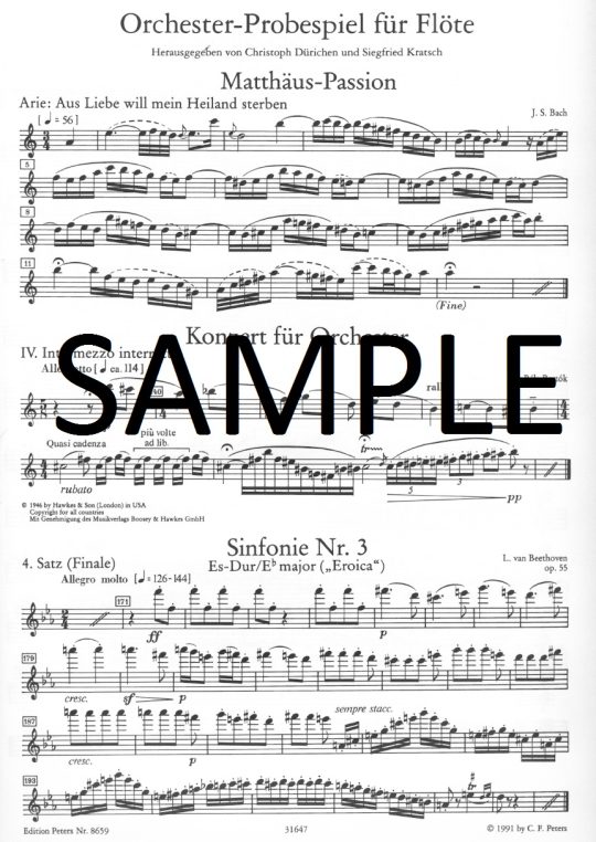 Buy Test Pieces for Orchestral Auditions Online at 31.95 Flute World