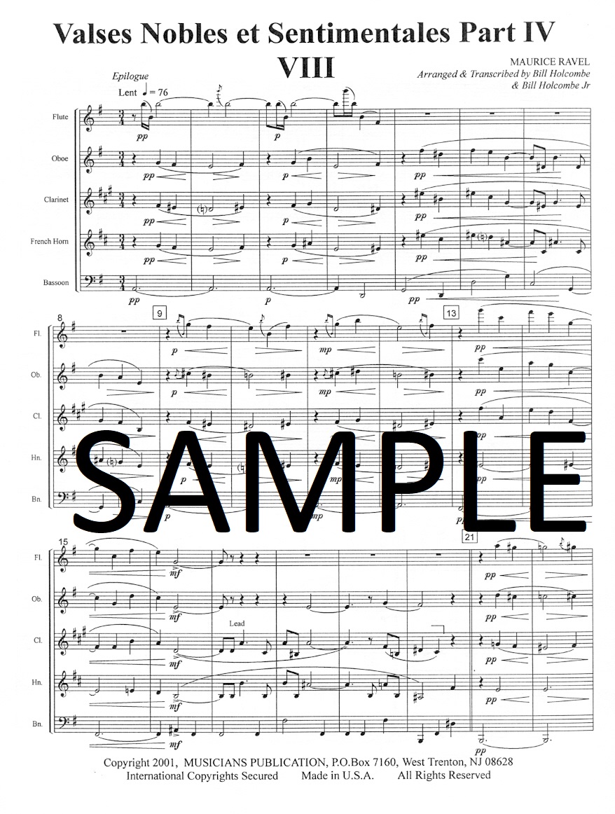 Buy Valses Nobles et Sentimentales (pt4) Online at 13.5 Flute World