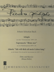 Adagio (BWV249), Soprano Aria (BWV244) & Alto Aria (BWV117)