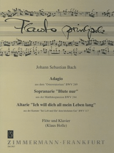 Adagio (BWV249), Soprano Aria (BWV244) & Alto Aria (BWV117)