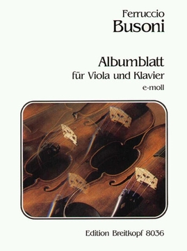Albumblatt (Album Leaf)