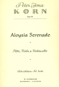 Aloysia Serenade