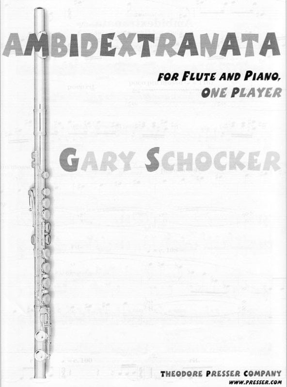 Ambidextranata for flute and piano-one player