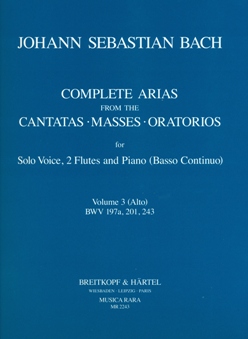 Arias from the Cantatas, Masses, Oratorios (v.3)