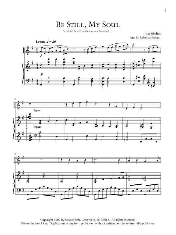 Buy Be Still My Soul Online at $26.95 - Flute World