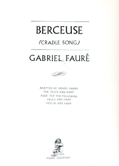 Berceuse (Cradle Song) (ed.Owens)