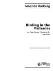 Birding In The Palisades (Custom Print From Publisher)