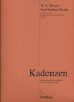 Cadenzas for the Mozart Concerto